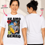 Camiseta Personalizada Com Foto Eu Amo Meu Genro/Nora