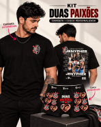 Kit Duas Paixões Camiseta e Cueca personalizada com foto e time - Imagem 2