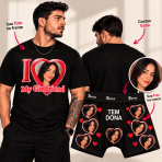 Kit Personalizado Camiseta + Cueca Presente Meu Amor