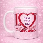 Caneca Presente Melhor Amiga com Foto 💖