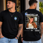Camiseta Personalizada Brasil com Foto – Suas Duas Paixões 🇧🇷❤️