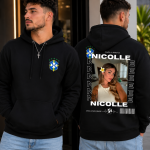 Casaco Moletom Personalizado Brasil com Foto – Suas Duas Paixões 🇧🇷❤️