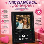 Porta Retrato Personalizado com Foto e Musica Spotify