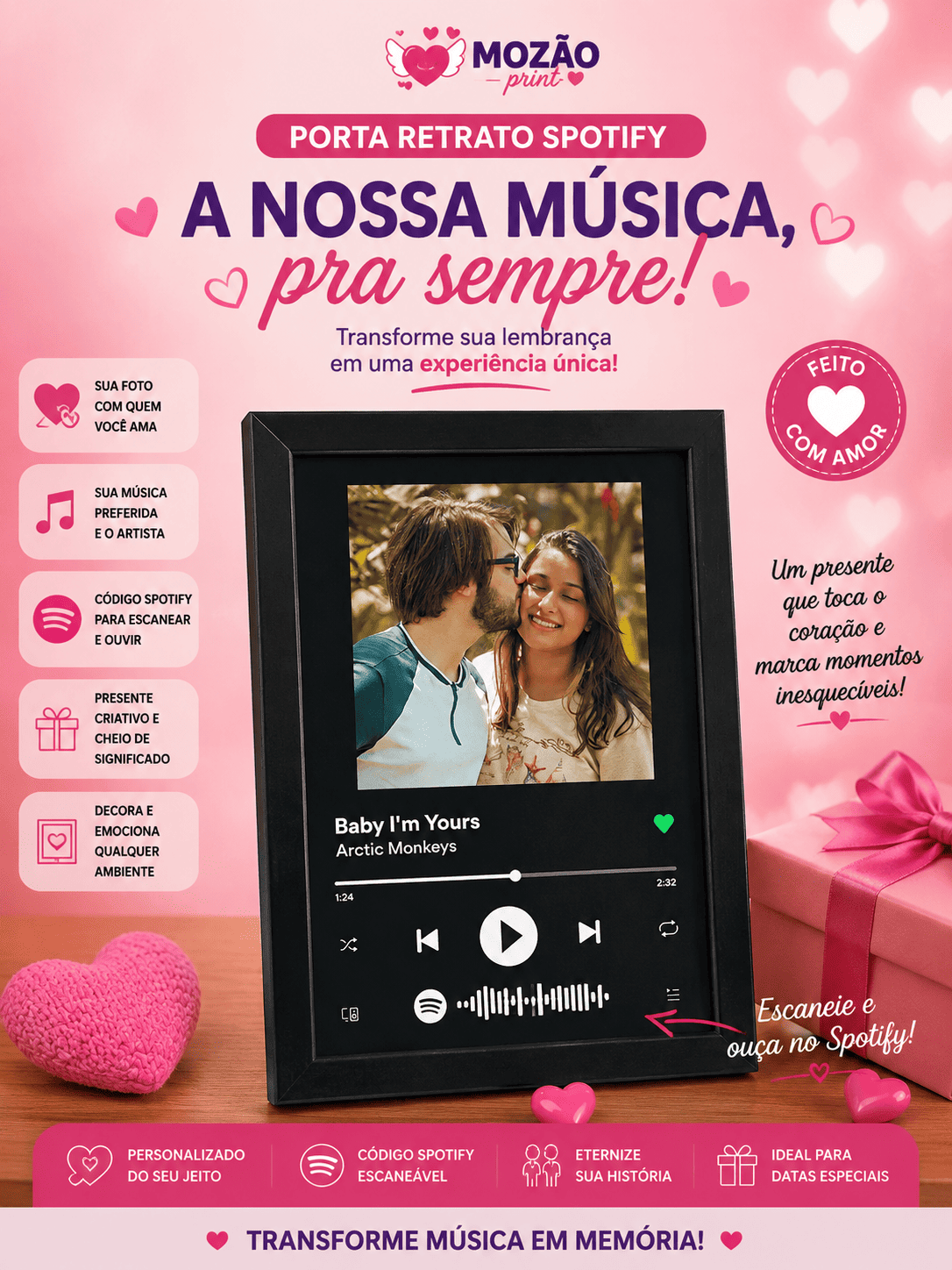 ChatGPT Image 14 de ago. de 2026, 22_51_15 (1) Porta Retrato Personalizado com Foto e Musica Spotify - Imagem 1