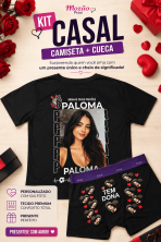 O Kit Casal Personalizado – Camiseta + Cueca personalizada com foto