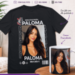 Kit Camiseta Personalizada com Foto, Time + Caneca Personalizada