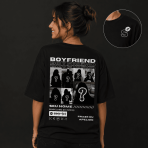 Camiseta Personalizada Girlfriend Boyfriend com Fotos e Nome - Imagem 7