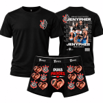 Kit Duas Paixões Camiseta e Cueca personalizada com foto e time