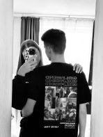 Camiseta Personalizada Girlfriend Boyfriend com Fotos e Nome - Imagem 2
