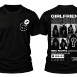 Camiseta Personalizada Girlfriend Boyfriend com Fotos e Nome