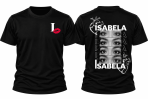 Camiseta Personalizada Olhar Apaixonado – Foto dos Olhos + Nome