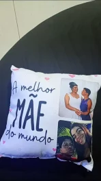 Almofada Personalizada para Mãe com Fotos – Presente Dia das Mães - Imagem 2