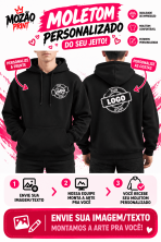 Casaco Moletom Personalizado com Foto, Frase ou Logo Crie Sua Própria Estampa (cópia)