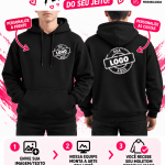 Casaco Moletom Personalizado com Foto, Frase ou Logo Crie Sua Própria Estampa (cópia)