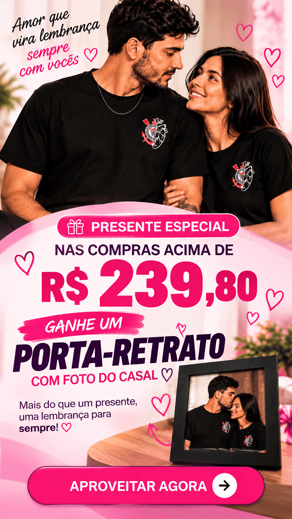 Presente especial com porta-retrato romântico (1)